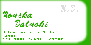 monika dalnoki business card